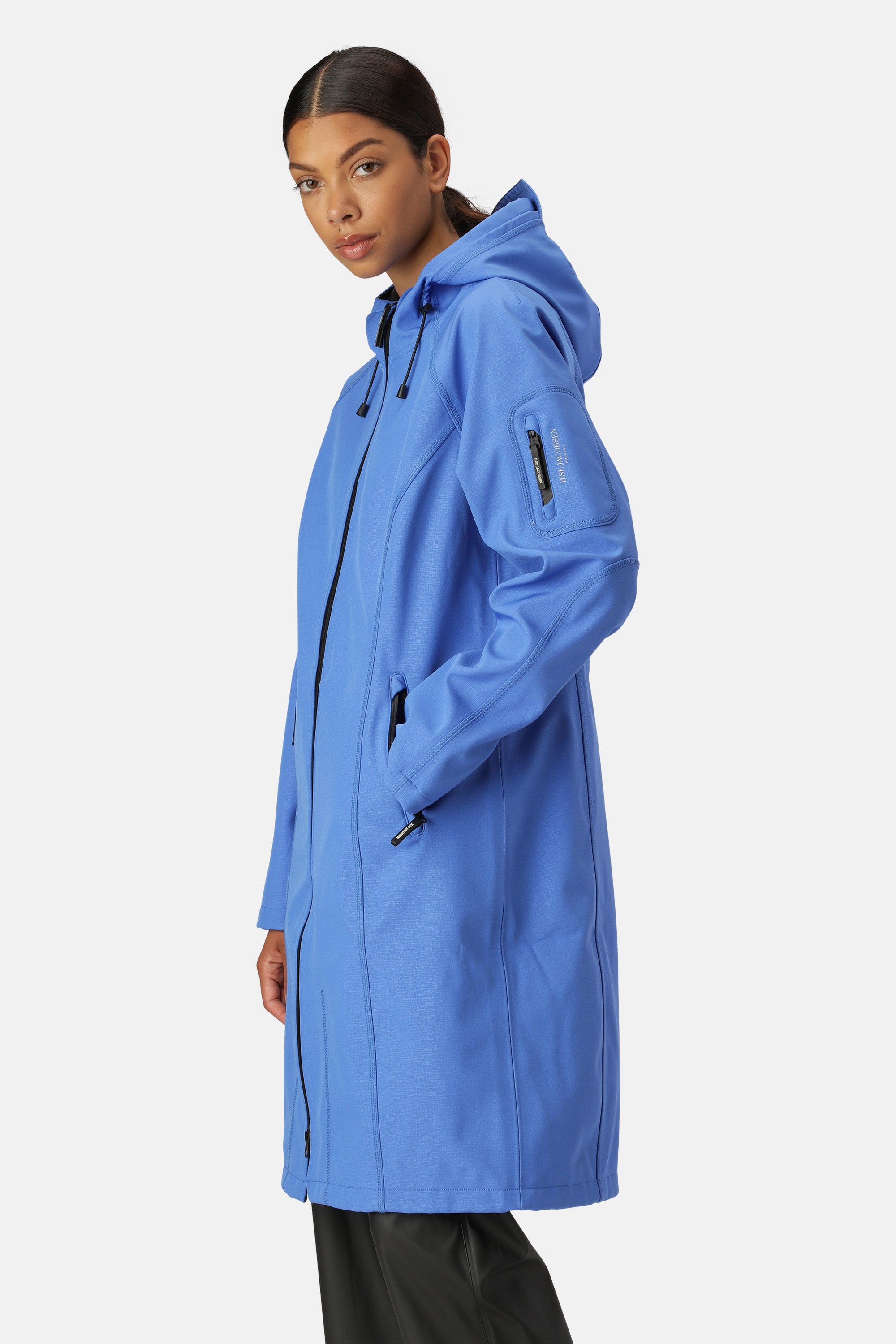Ilse Jacobsen Hornbæk Rain Langer Regenmantel Raincoat 656 Light Regatta